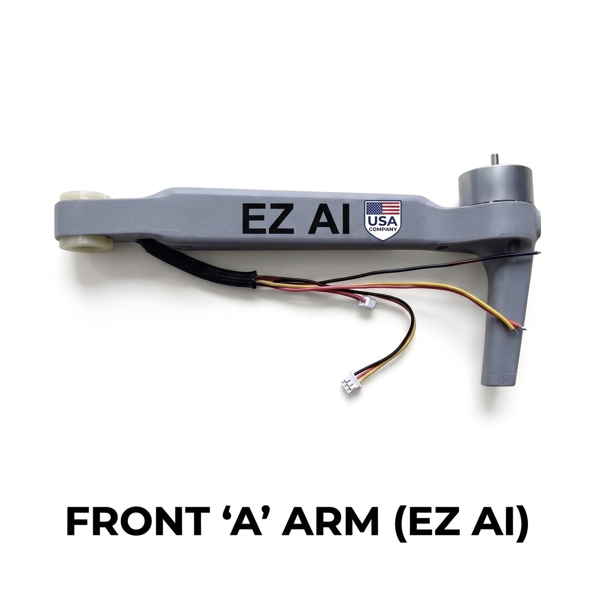Front A arm for Volo X EZ AI drone with EZ AI and USA Company branding