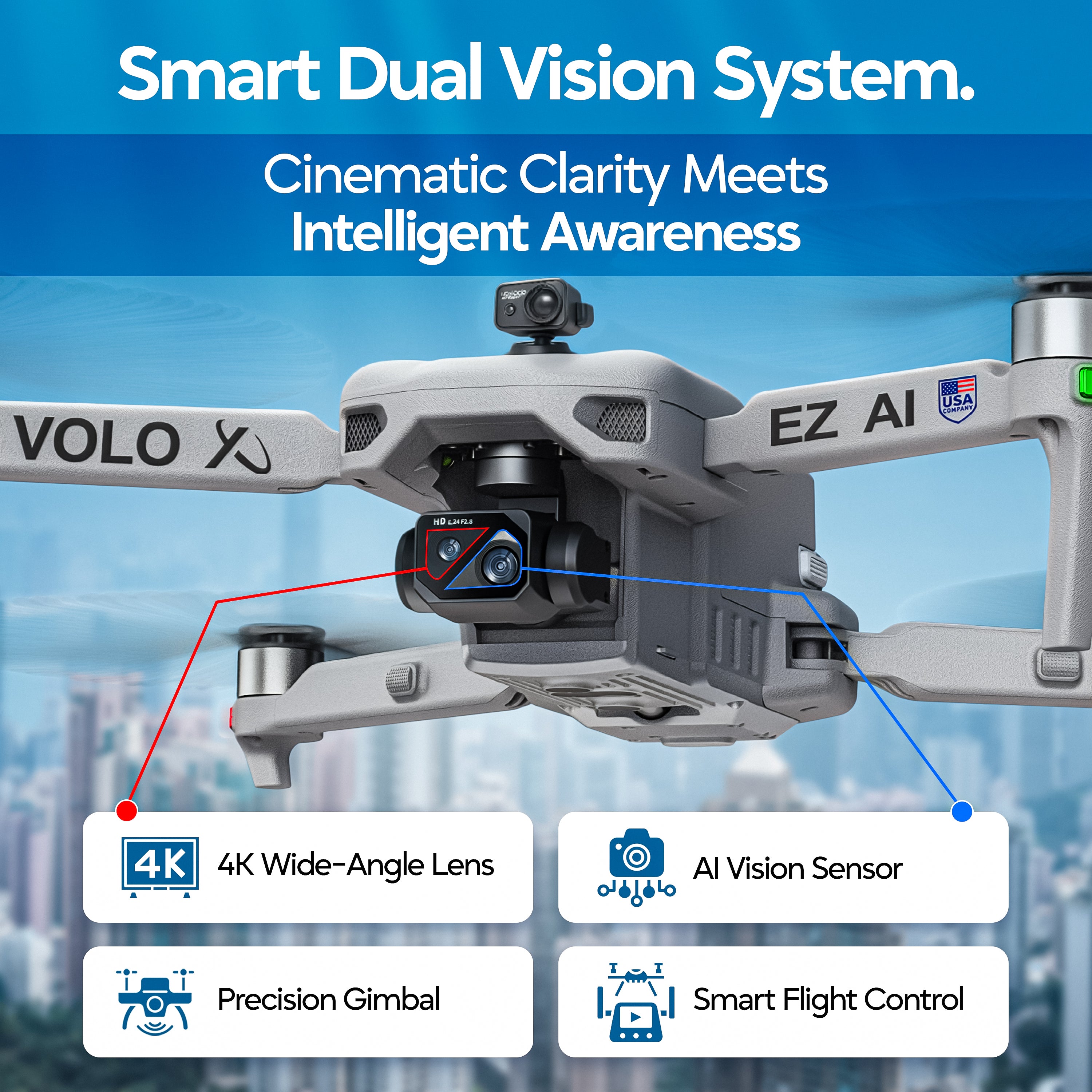 Volo X EZ AI Camera Drone