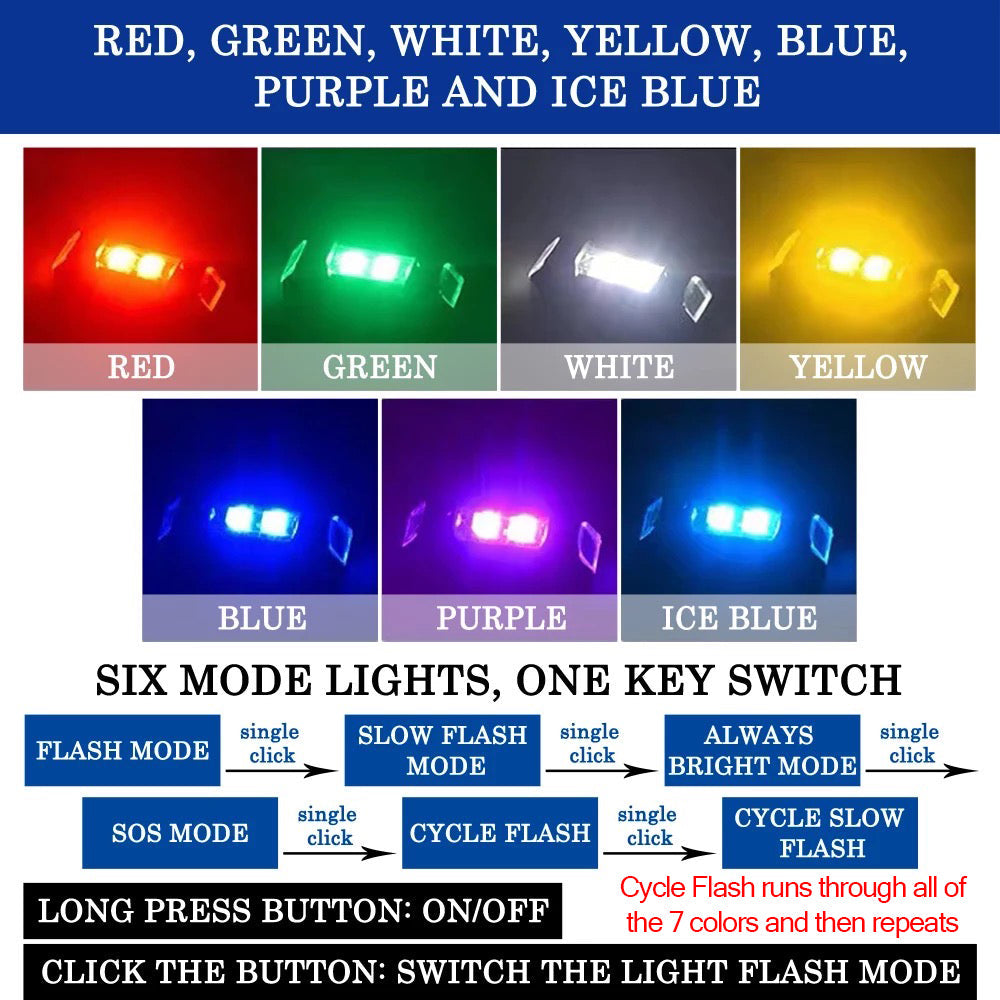 Drone Strobe Light, Super Bright Lightweight FAA Anti-Collision Light Night Flying LIMITLESS 4 Drone - Drone-Clone Xperts