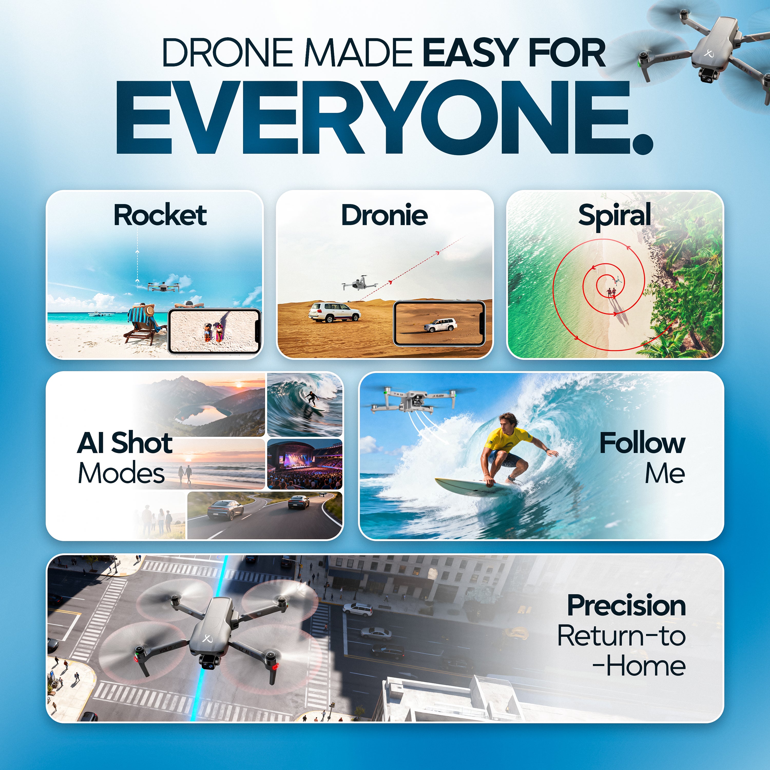 Volo X EZ AI Camera Drone